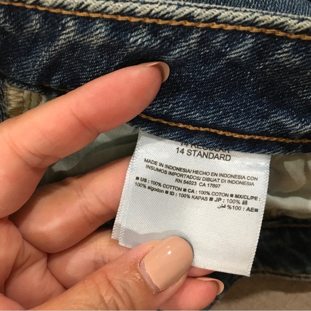 Old Navy Jeans Womens 14 Droit Straight High Rise Blue Denim Vintage High Rise - Picture 4 of 7